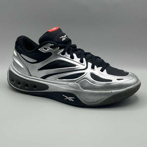 Reebok Engine A Black Silver Basketball Shoes - Men's Youth Size 6 (Angel Reese) - Picture 5 of 8